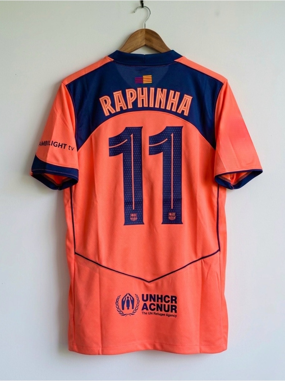 Raphinha #11 Barcelona Third Jersey 25/26 Fan Version Size Medium